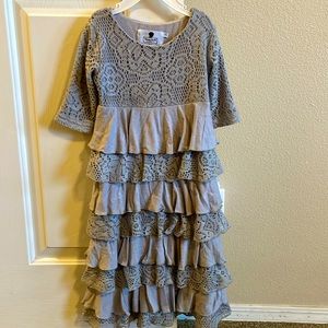 Little Girl’s Layered Dainty Jewel’s Dress